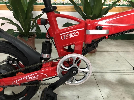 350w Folding Full Suspension Electric Bike P160 16 Inch 36v Lightweight 22.5kg RICHBIT