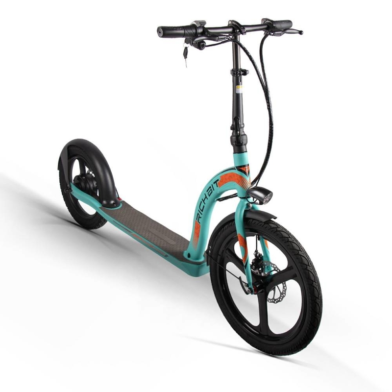 Off Road Big Wheel Electric Scooter With Pedals Assisted RICH BIT H100 Front 20