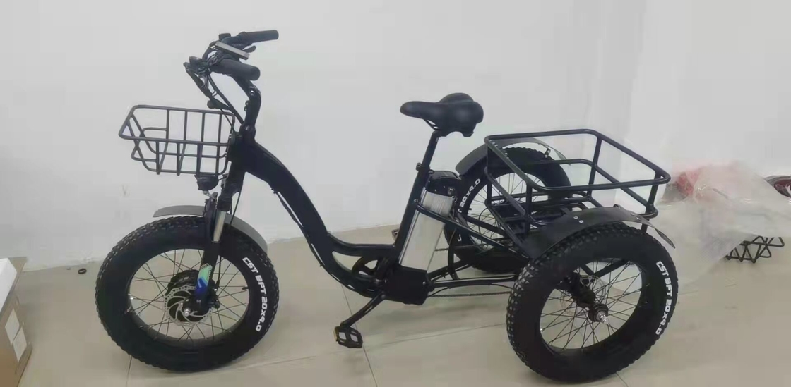 500w 48v 3 Wheel Electric Cargo Bike Tricycle For Adults 20
