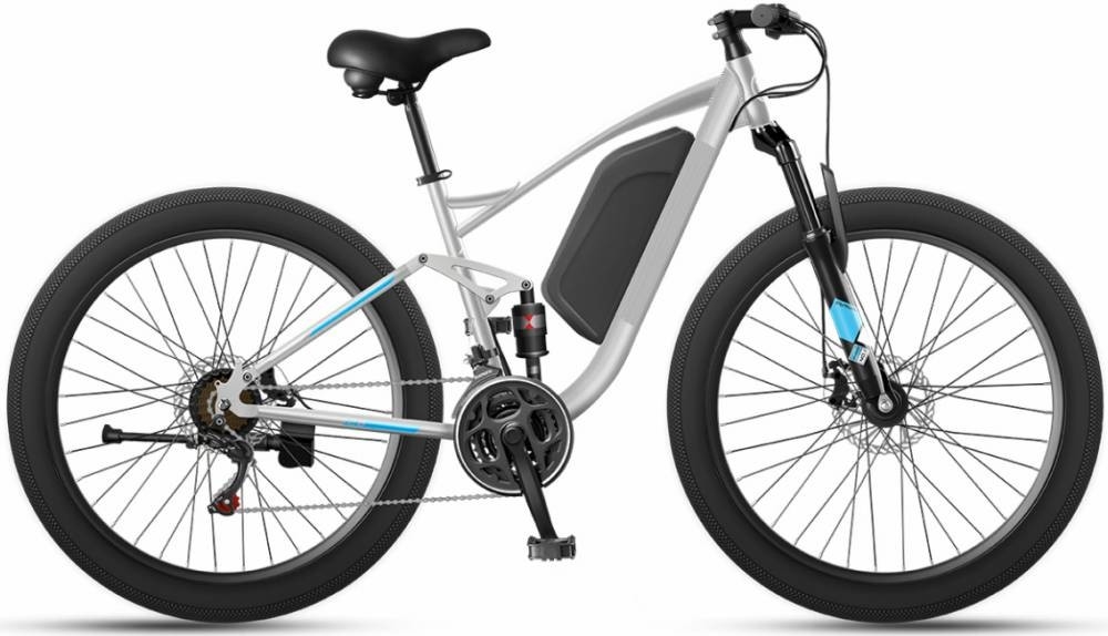 26" Full Suspension High Power Bicycle 1000w 48v Steel Fat Frame Snow
