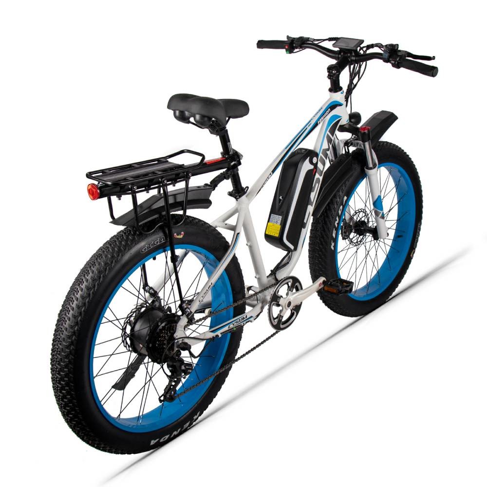 Cargo City Commuter Electric Bike 1000w 48v 15Ah Rear Rack Hardtail CYSUM M980