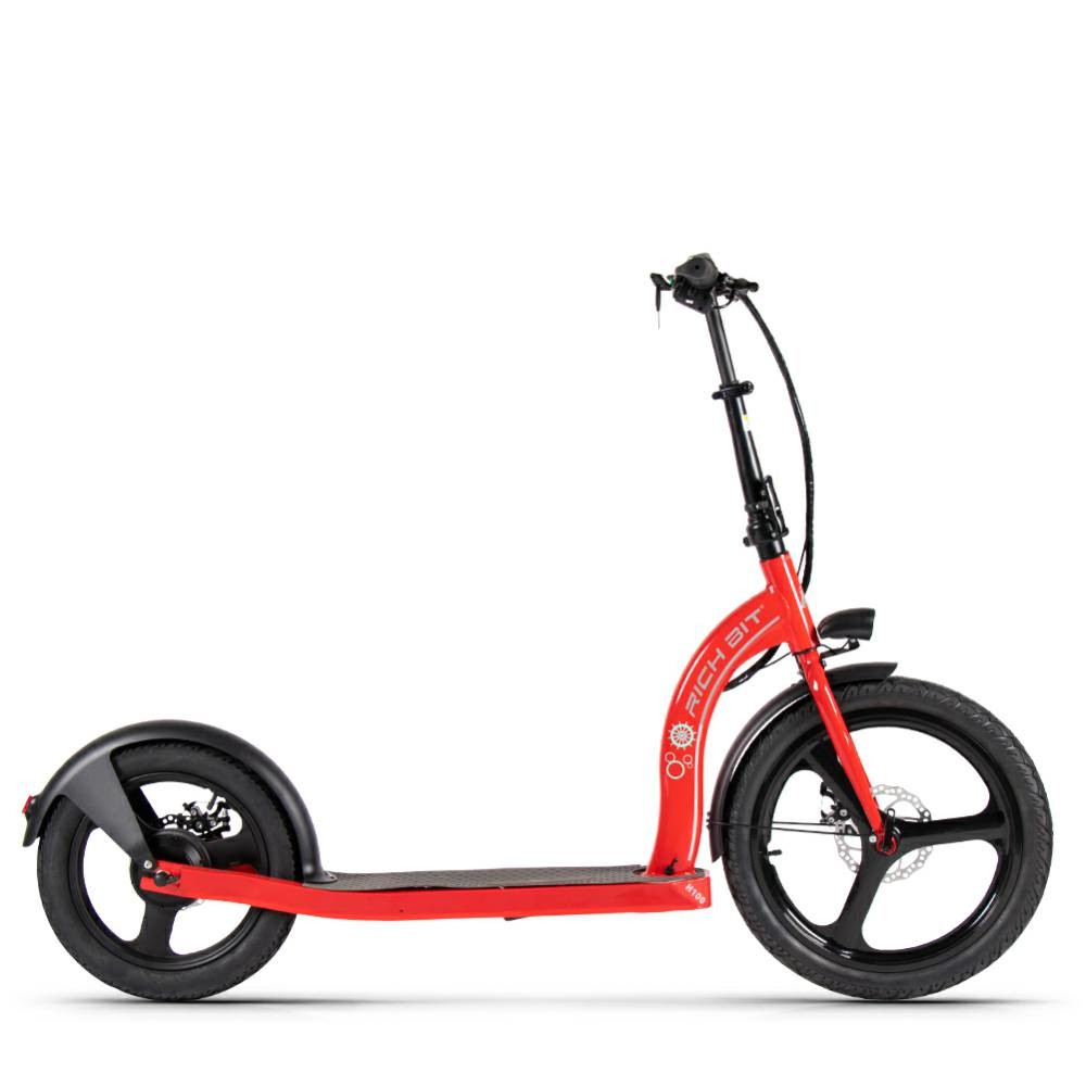 Off Road Big Wheel Electric Scooter With Pedals Assisted RICH BIT H100 Front 20