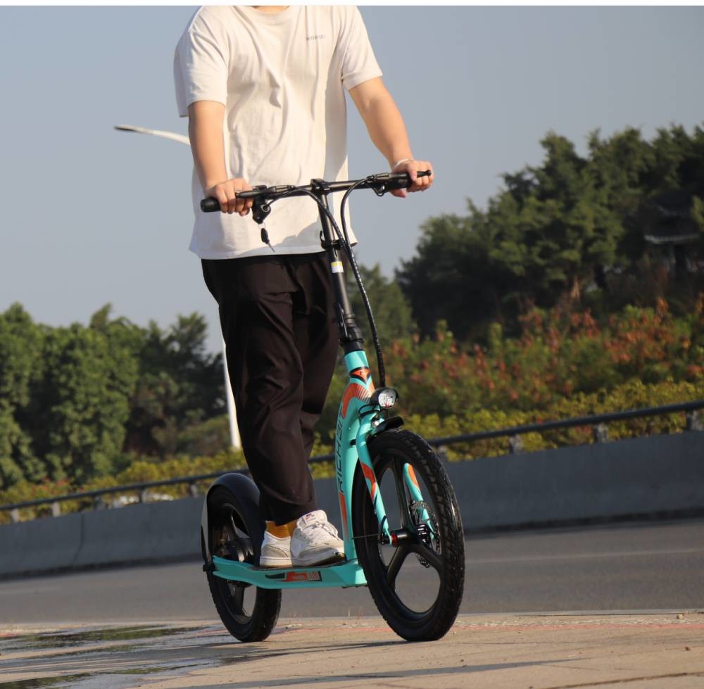 Off Road Big Wheel Electric Scooter With Pedals Assisted RICH BIT H100 Front 20